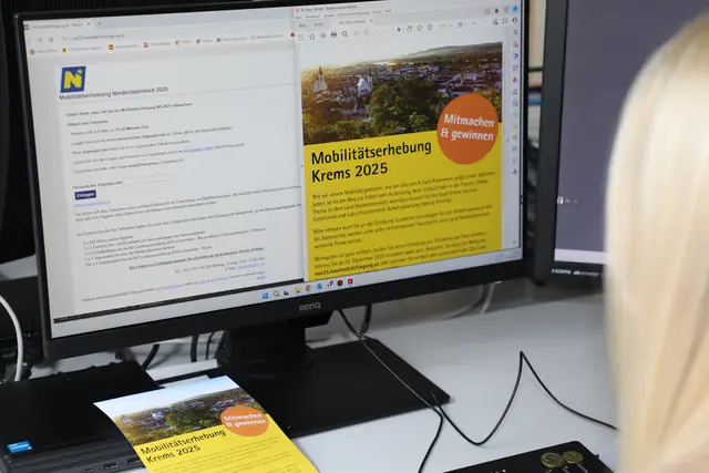 Ab 29. September können alle interessierten Niederösterreicher:innen auf noe25.haushaltsbefragung.at an der Mobilitätserhebung 2025 teilnehmen. | Foto: Stadt Krems