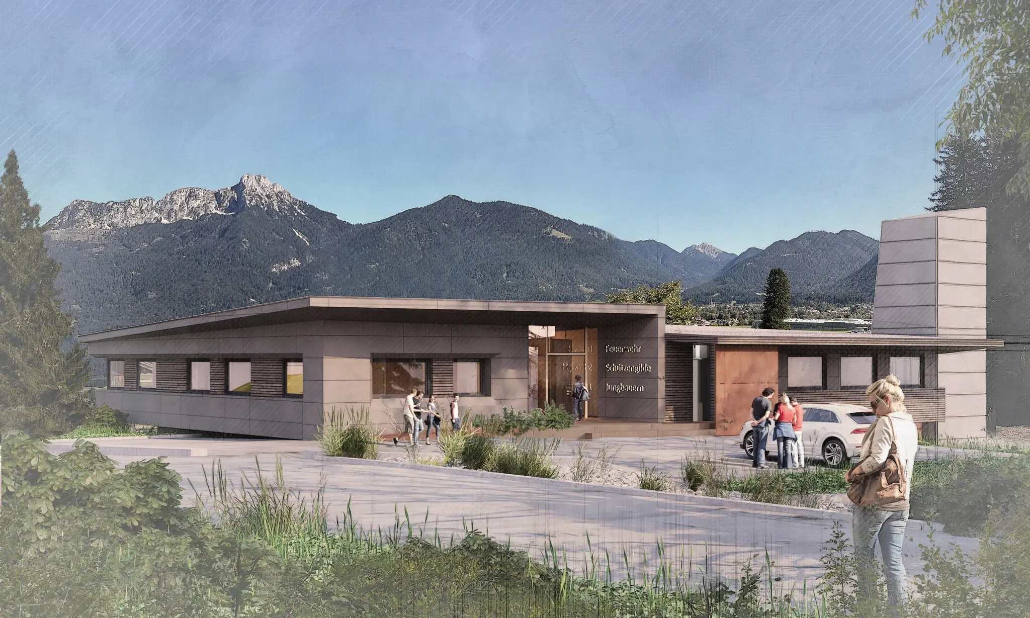 Ein Haus für die Vereine: Spatenstich für das Mehrzweckgebäude in Wängle - ...
