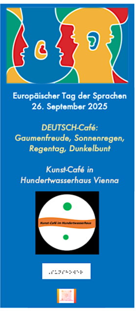 Lesezeichen: Europäischen Tag der Sprachen 2025 im Kunst-Café, Hundertwasserhaus | Foto: Tatjana Christelbauer