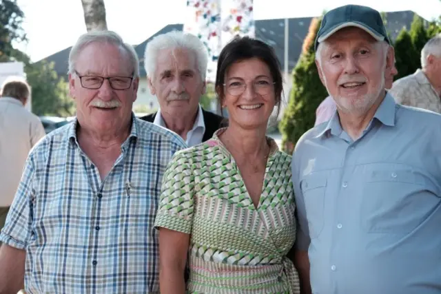 Gäste der Partnervereine aus Bayern mit Bürgermeisterin Margit Angerlehner. | Foto: OÖKB