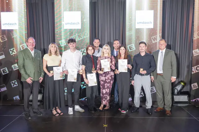 Stolz ist man bei umdasch auf insgesamt vier ausgezeichnete Lehrlinge. | Foto: Foto Fischer