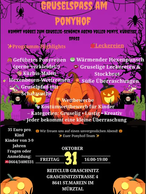 Gruselspass am Ponyhof 👻🧙👻