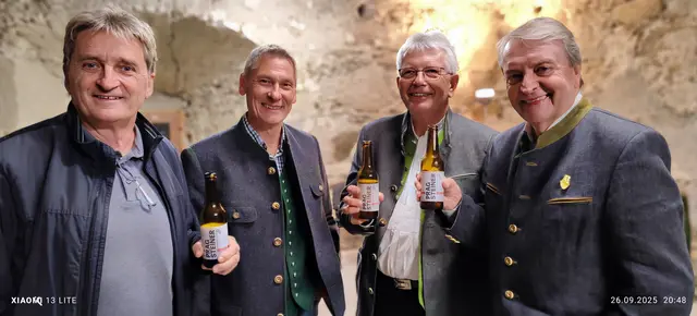 Konsulent Karl-Heinz Sigl, Engelbert Lasinger, Karl Hackl und Mag. Klaus Huber, Präsident-Stelzhamerbund OÖ | Foto: Mauthausen Tourismus