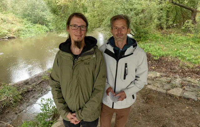 Die beiden Filmemacher Christian Pfabigan (l.) und Petr Pokovba | Foto: Die Stimme der Thaya