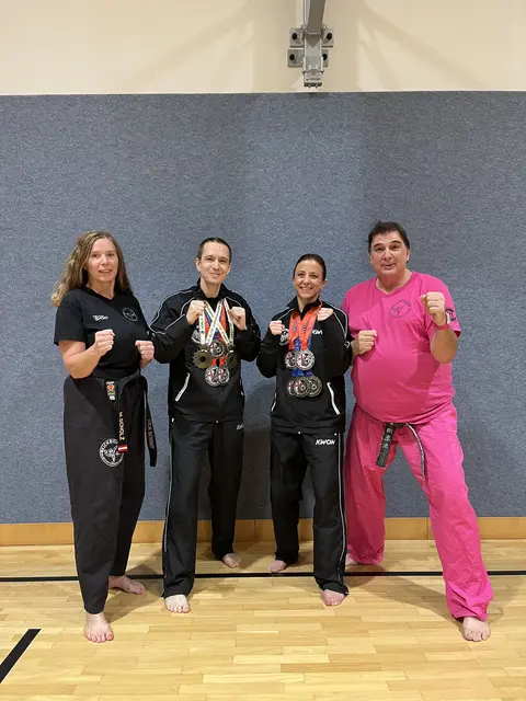 Team Steyr: Scholz, Stangl, Kargl, Habel. (v.l.) | Foto: Askö Kickboxclub Steyr 