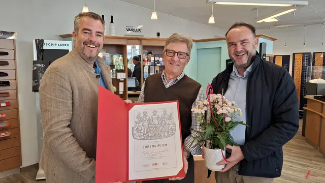Hermann Huber, Karl Kreinig, Walter Astner (Bürgermeister Fieberbrunn) (v. li.). | Foto: WK Kitzbühel