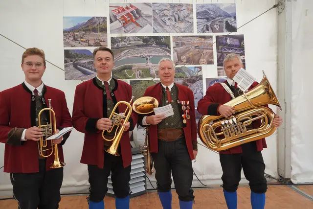 Das Quartett der TMK Werfen umrahmte die Feier. | Foto: MeinBezirk/Johannes Brandner