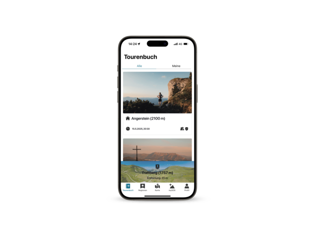 Mit der App SummitLynx können die Wandernadeln digital gesammelt werden. | Foto: SummitLynx