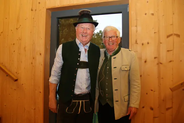 Hans Appesbacher mit Moderator Fritz Schwärz.