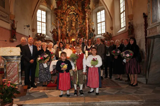 Sieben Jubelpaare feierten ihr Hochzeitsjubiläum. | Foto: Sylvia Benedikt