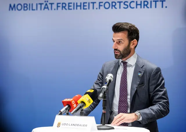 Bei der Pressekonferenz im Hilton Garden Inn Wiener Neustadt präsentierte Udo Landbauer (FPÖ) die Ergebnisse. | Foto: NLK Khittl