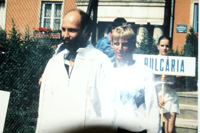 Trainer Harry Krainz mit Thomas Muster im Jahr 1983. | Foto: Anna Maria Kaufmann
