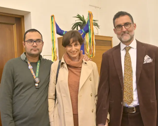 Pedro, Maria Paula und Eduardo Paes Saboia