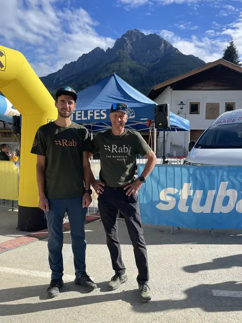 Der Telfer Sportvereinsobmann Benedikt Müller und OK-Chef Andreas Stern freuen sich über starke Leistungen auf spannenden Strecken. | Foto: Mair