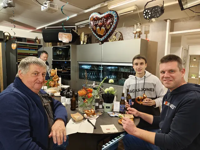 Erich, Nico und Christopher ließen es sich schmecken.