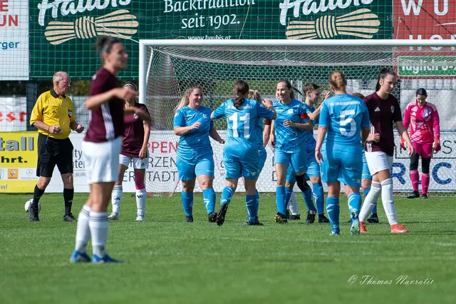 Großer Jubel bei den Herzogenburgerinnen nach dem 1:0-Führungstreffer. | Foto: Thomas Navratil