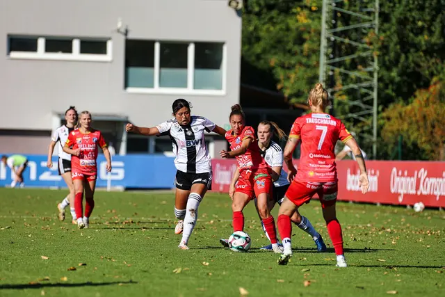 Natalie Wagner konnte sich gegen die Linzer-Defensive kaum in Szene setzen. | Foto: Benjamin Reischl