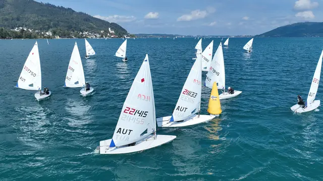 Am vergangenen Wochenende fand die letzte Regatta der Bootsklassen ILCA 6 und ILCA 7 am Attersee statt. | Foto: Sporconsult/Gert Schmidleitner