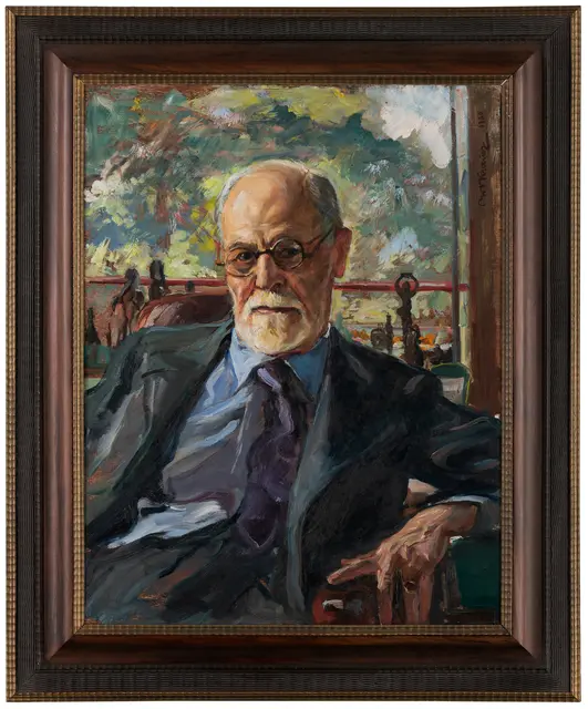 Freud-Porträt: Im Zuge der Vorarbeiten zu einer Sonderausstellung im Sigmund Freud Museum ist den Kuratorinnen und Kuratoren ein außergewöhnlicher Fund gelungen. | Foto: David Peters / Jüdisches Museum Wien, 2025