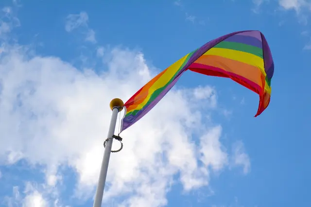Die Regenbogenfahne hätte beim Festakt vor der Raika in Herzogsdorf wehen sollen. | Foto: Smarterpix/goldenshrimp