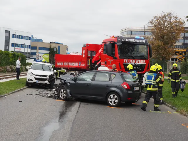Der Zusammenstoß passierte im IZ NÖ-Süd. | Foto: FF Biedermannsdorf