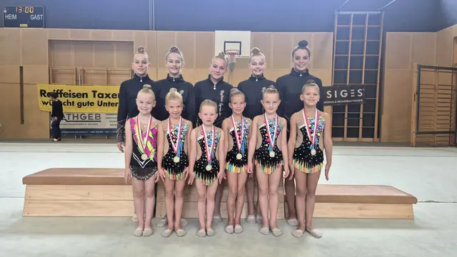 Rauriser Gymnastinnen triumphierten bei den Salzburger Gruppen-Landesmeisterschaften. | Foto: Marta Daum