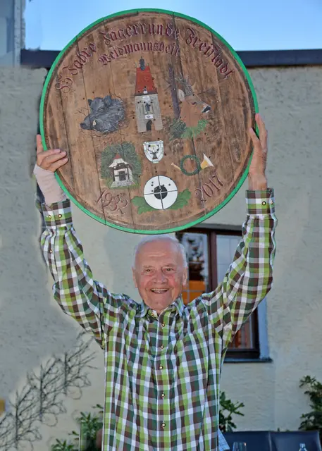Wolfgang Deim beim Jubiläums-Schießen der Freistädter Jägerrunde (2017). | Foto: Erwin Pramhofer