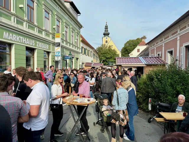 Die "Winzergasse" in Bad Waltersdorf war bestens gefüllt. | Foto: Alfred Mayer