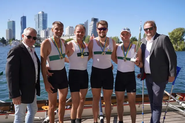 Der Männer Doppelvierer mit Peter, Walter Rogl, Stefan Kammer und Florian gewann Gold. | Foto: RV Alemannia Korneuburg
