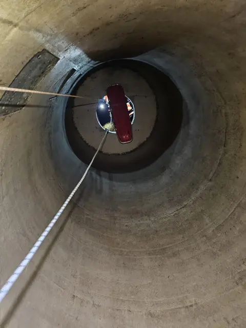 Der Silo war ein realitätsnahes Übungsobjekt. | Foto: FF Waidhofen/Thaya