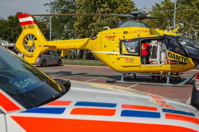 Auch der Rettungshubschrauber wurde zum Unfall hin alarmiert. (Archiv) | Foto: Berufsrettung Wien