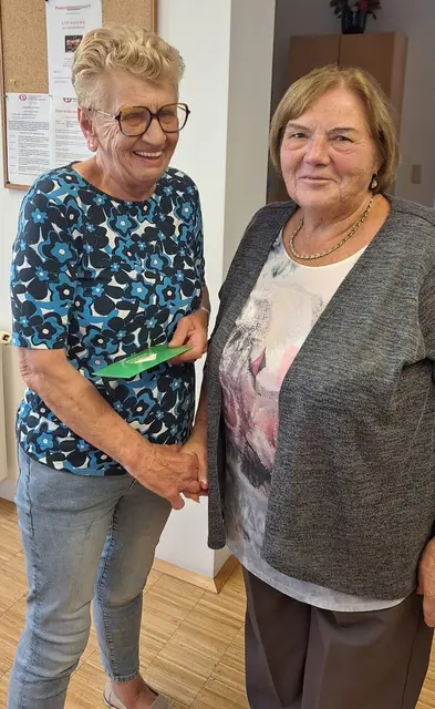 Senioren-Obfrau Josefa Ecker und Maria Gogoditsch im Brucker Donnerstagsclub. | Foto: Franz Perger