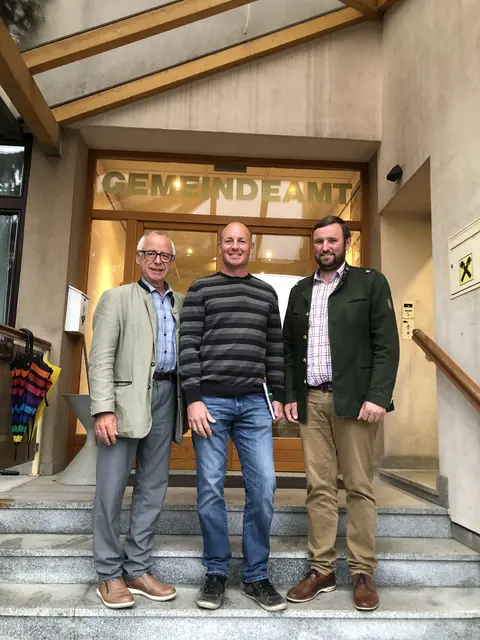 v.l. Bgm. Roman Sigmund, GR Ing. Franz Weninger, Vizebgm. Ing. Josef Breuer | Foto: Großgemeinde Haringsee