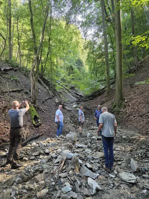 Lokalaugenschein beim Köberinggraben in Altenberg. | Foto: STAW