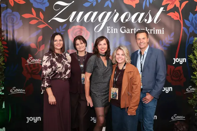 Südburgenland-Botschafterin: Landtagspräsidentin Astrid Eisenkopf, Eva-Maria Marold, Martina Parker, Claudia Prieber, Didi Tunkl (v.l.). | Foto: JOYN/Monika Fellner
