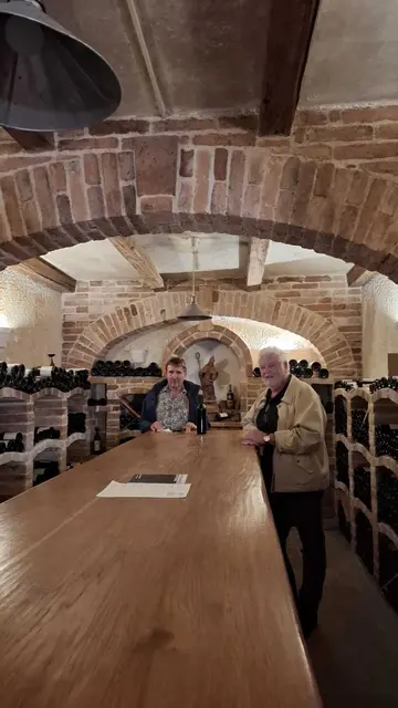 Franz Wachter und Dietrich Sifkovits im Weinkeller des Weinguts Wachter-Wiesler. | Foto: Dietrich Sifkovits