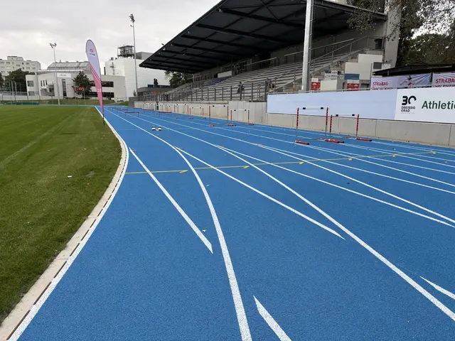 Ein blauer Belag ähnelt den Farben des FC Stadlau. | Foto: Michael Marbacher/MeinBezirk