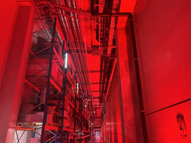 Bei der Führung durch das neue Logistikzentrum in Wals-Siezenheim. | Foto: Emanuel Hasenauer