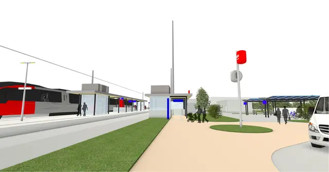 Der Bahnhof wird auch barrierefrei gestaltet. | Foto: ÖBB/studio 23 architektur