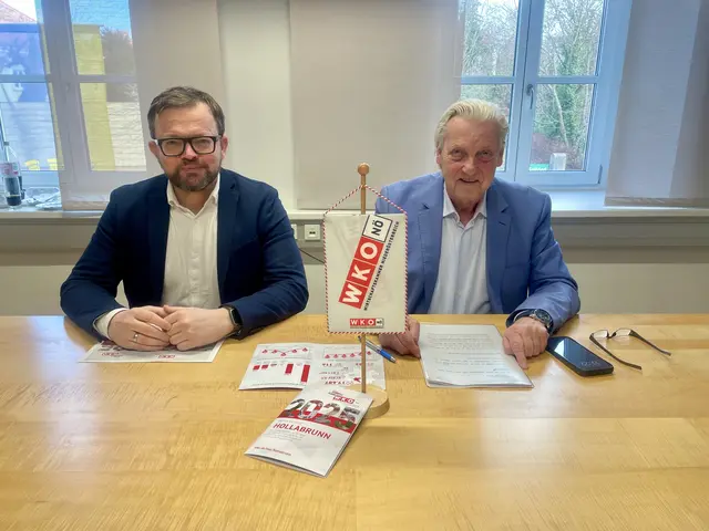 Julius Gelles und Alfred Babinsky über den Wirtschaftsstandort Hollabrunn. | Foto: Alexandra Goll