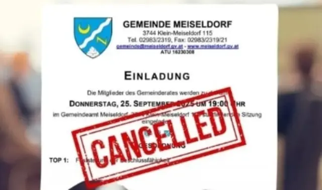 In Meiseldorf sorgt die abgesagte Gemeinderatssitzung für Diskussionen. | Foto: Gemeinde Meiseldorf
