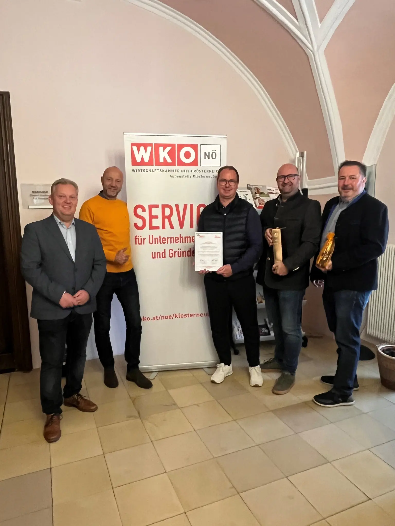 Gründer in Klosterneuburg: WKO und Stadt gratulieren Markus Fennes - ...