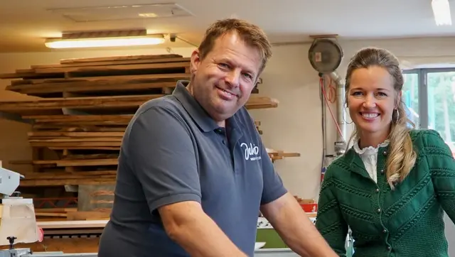 Jakob Kiesenhofer und Christina Ömmer. | Foto: Servus TV, Degn Film