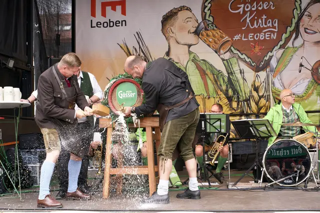 Der offizielle Startschuss erfolgt um 9.30 Uhr mit dem Bieranstich auf der Bühne in Göss.  | Foto: Klaus Pressberger