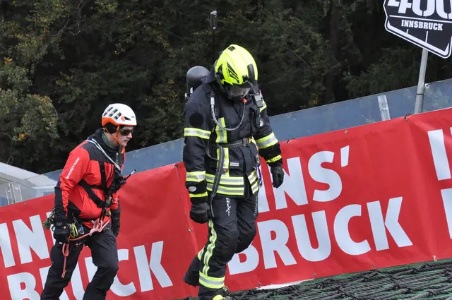 Auch die Feuerwehr gibt alles! | Foto: SKN