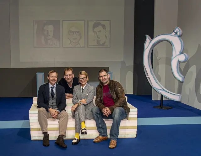 Christoph von Friedl (Marc), Alexander Jasch (Regie), Kristina Sprenger (Serge), Manuel Witting (Yvan)