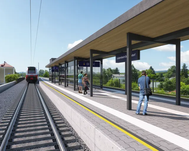 Der Bahnhof Loipersbach-Schattendorf. | Foto: ÖBB_Feuchtenhofer Architekten
