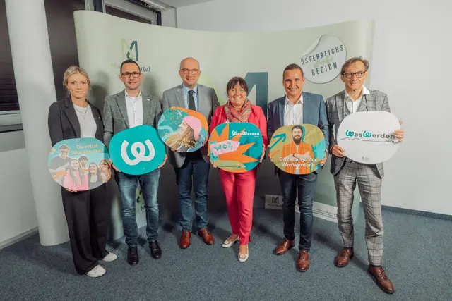 Claudia Faustmann-Kerschbaumer, NAbg. Manuel Pfeifer, LAbg. Bruno Aschenbrenner, Vorsitzender-Stv. des Regionalmanagements (RM) Murau-Murtal, LH-Stellvertreterin Manuela Khom, LAbg. Thomas Maier, Vorsitzender vom RM Murau-Murtal und RM-Geschäftsführer Günter Leitner (v. l.) | Foto: RM Murau-Murtal