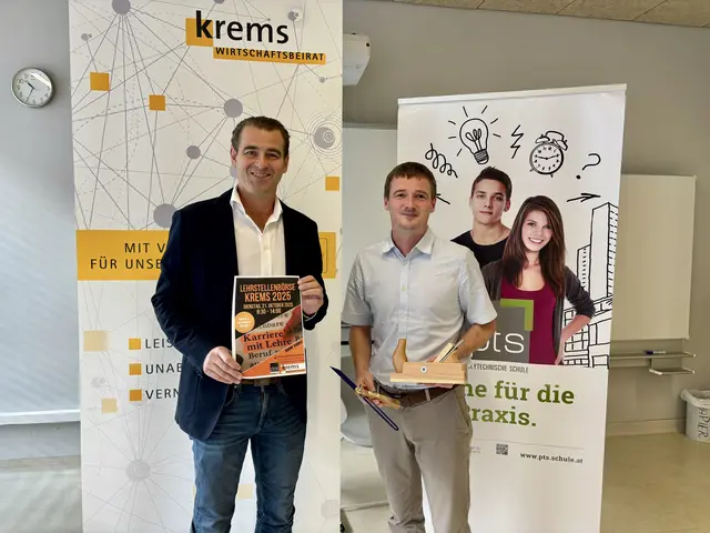 Paul Birngruber (Wirtschaftsbeirat) und Martin Müllner (Polytechnische Schule) | Foto: Simone Göls