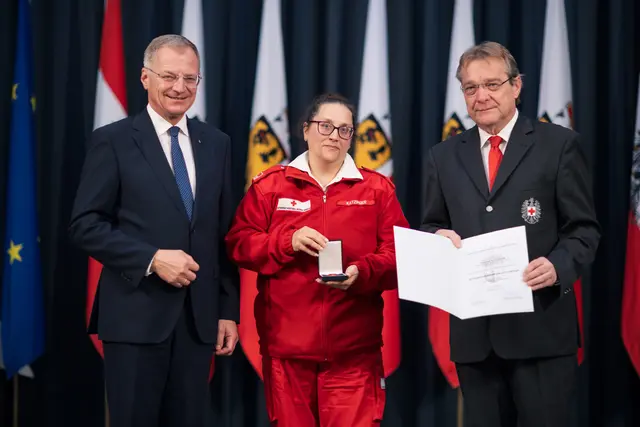 Verena Katzinger ist an der Rot-Kreuz-Ortsstelle Mattighofen tätig. | Foto: Land Oberösterreich, MM